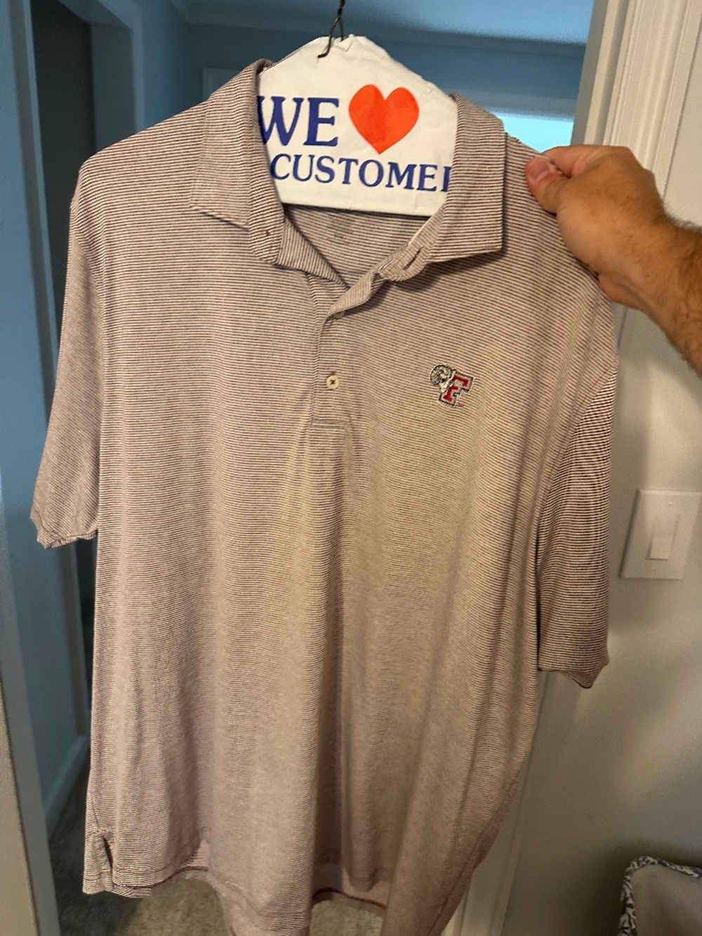 Johnnie 0s Fordham university golf polo xxl